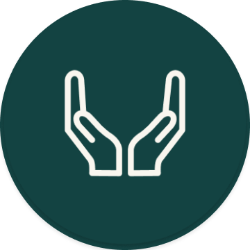 Open hand icon